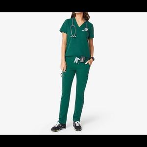 ISO Figs Hunter Green scrubs